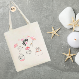 Tote Bag - cats and balloons