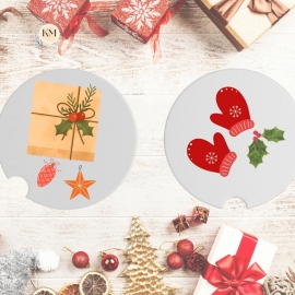Car Coasters, noel Set 2 