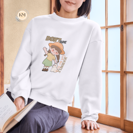 Sweatshirt - girl and dog