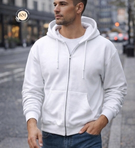 Áo Khoác Nam In Hình Theo Yêu Cầu – Hoodie Dây Kéo, Vải Ấm Nhẹ, Dễ Mặc