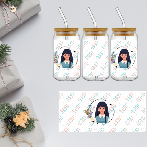 High Quality Glass Cans - girl