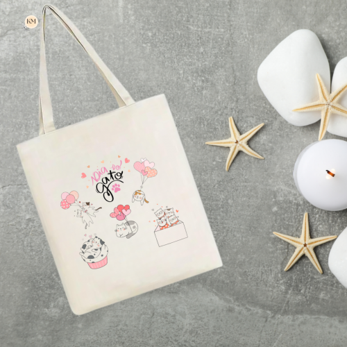 Tote Bag - cats and balloons