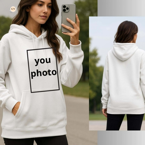 Áo thun nữ có nón in hình theo yêu cầu