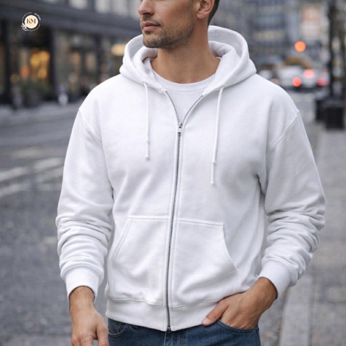 Áo Khoác Nam In Hình Theo Yêu Cầu – Hoodie Dây Kéo, Vải Ấm Nhẹ, Dễ Mặc