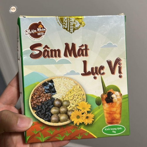 Trà Sâm Mát Lục Vị Thiên Nhiên  – Thanh Nhiệt, Giải Độc, Mát Gan (Hộp 70g)