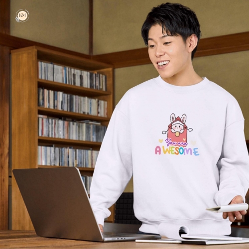 Áo Sweater Trắng In Hình Dễ Thương – Phong Cách Trẻ Trung - 13 mẫu có sẳn 