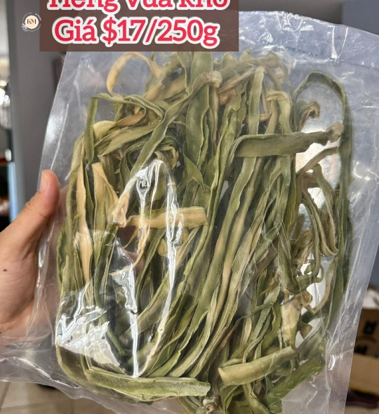 Tiến Vua Khô 250gr – Rau Tiến Vua Khô Giòn Ngon, Đặc Sản Dùng Nấu Canh Xào